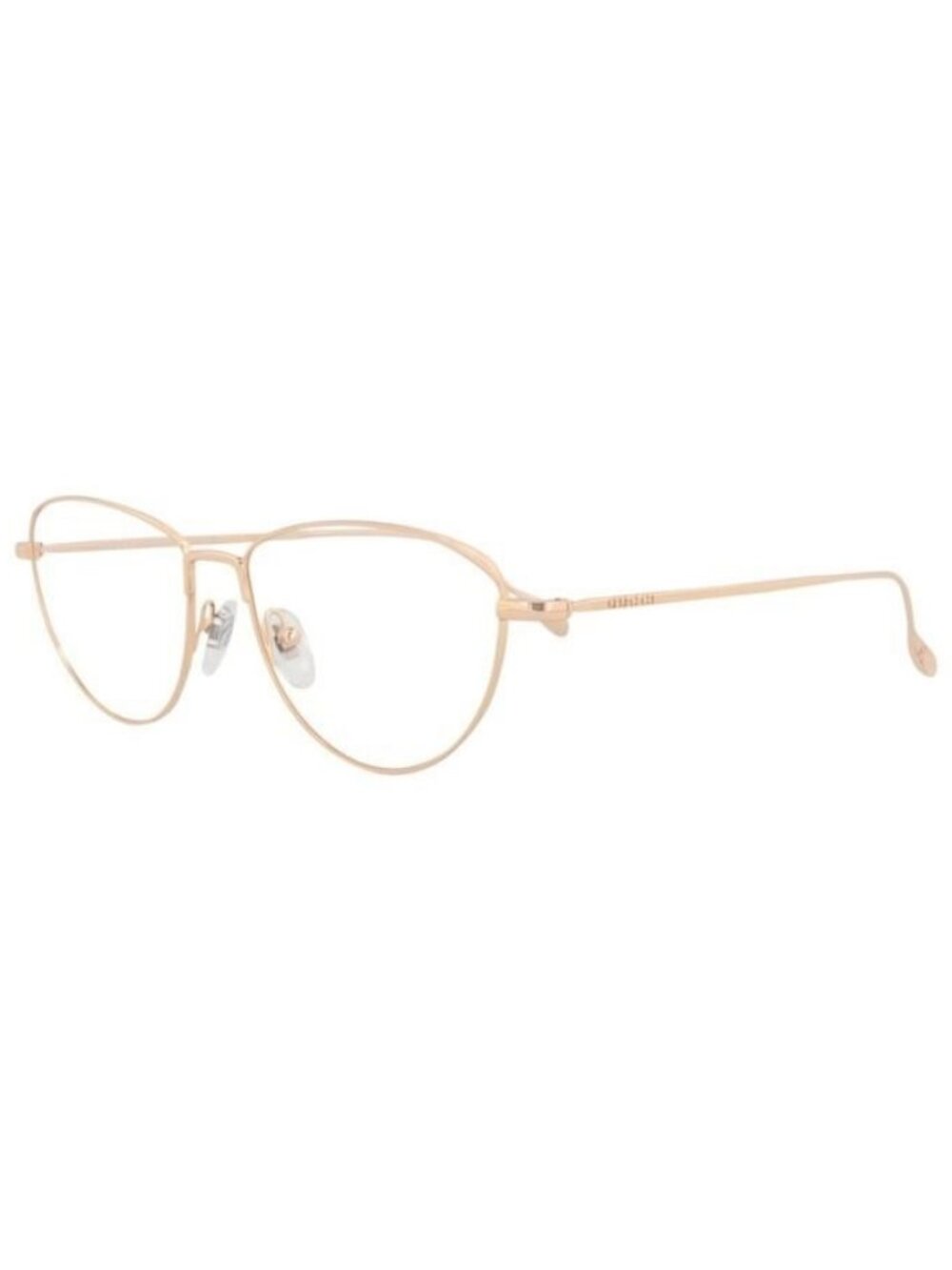 New Gucci Womens Cat Eye Gold Gold Transparent Fashion Designer Eyeglasses